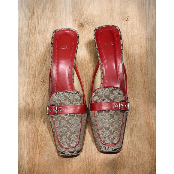 Vintage Coach P073 Gwynne Signature Mule Size 6.5B - Picture 4 of 12
